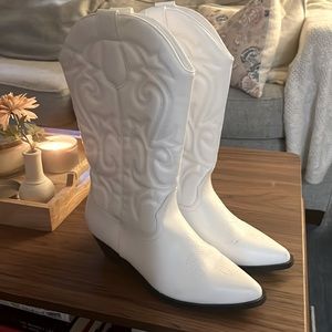 ASOS Andi flat western knee boots
